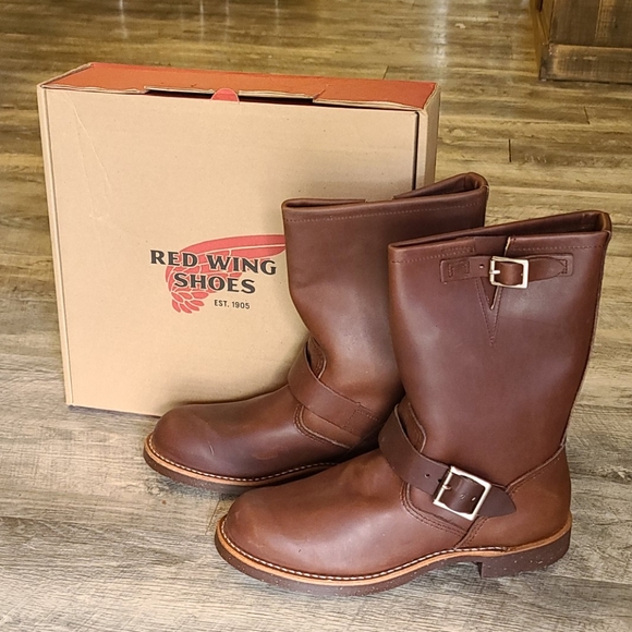 red wing engineer boots mens